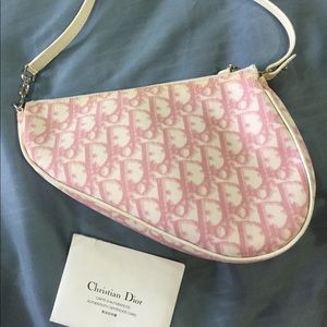 DIOR PINK SADDLE BAG